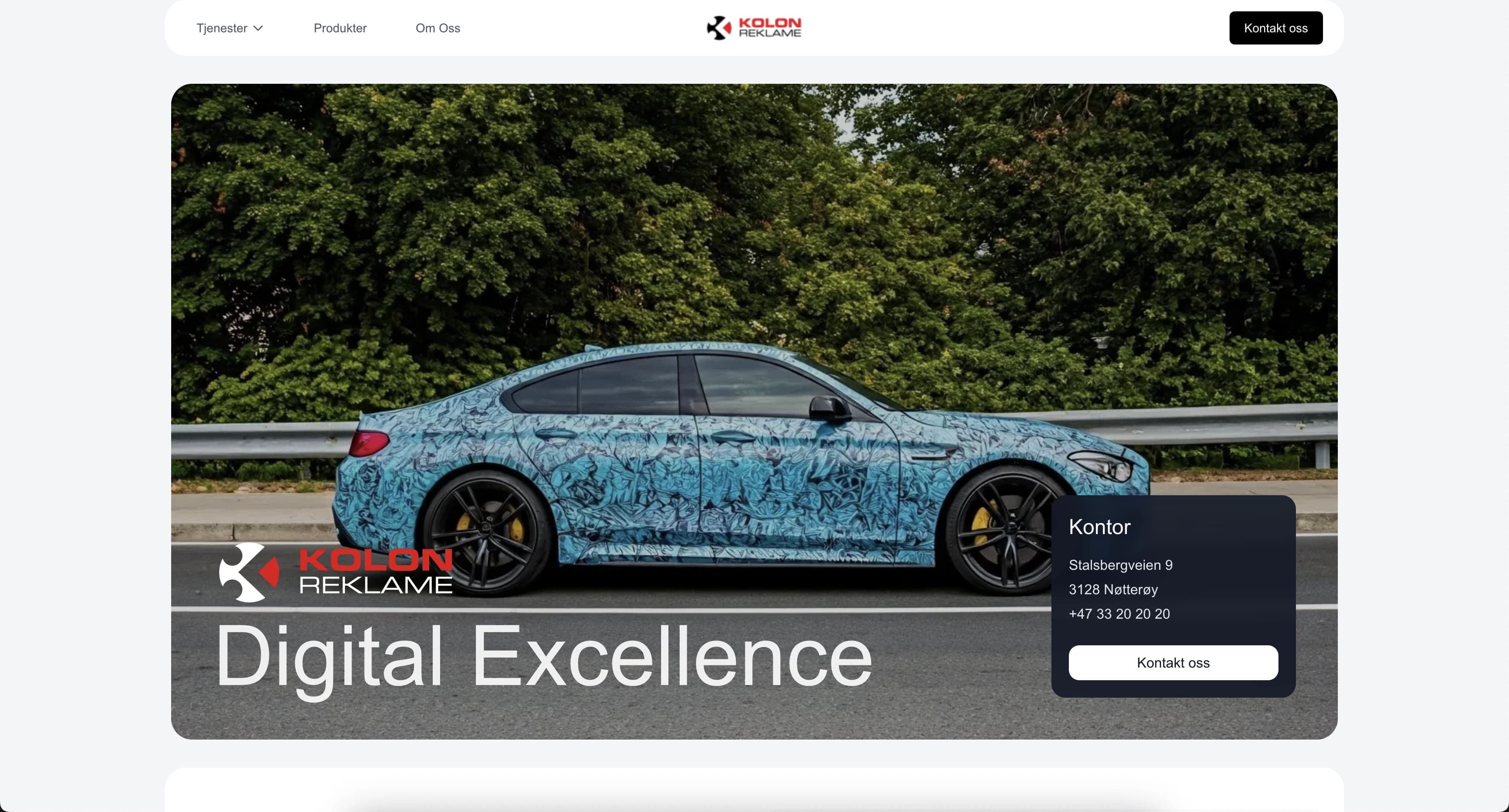KOLON REKLAME – Nettbutikk for reklametjenester