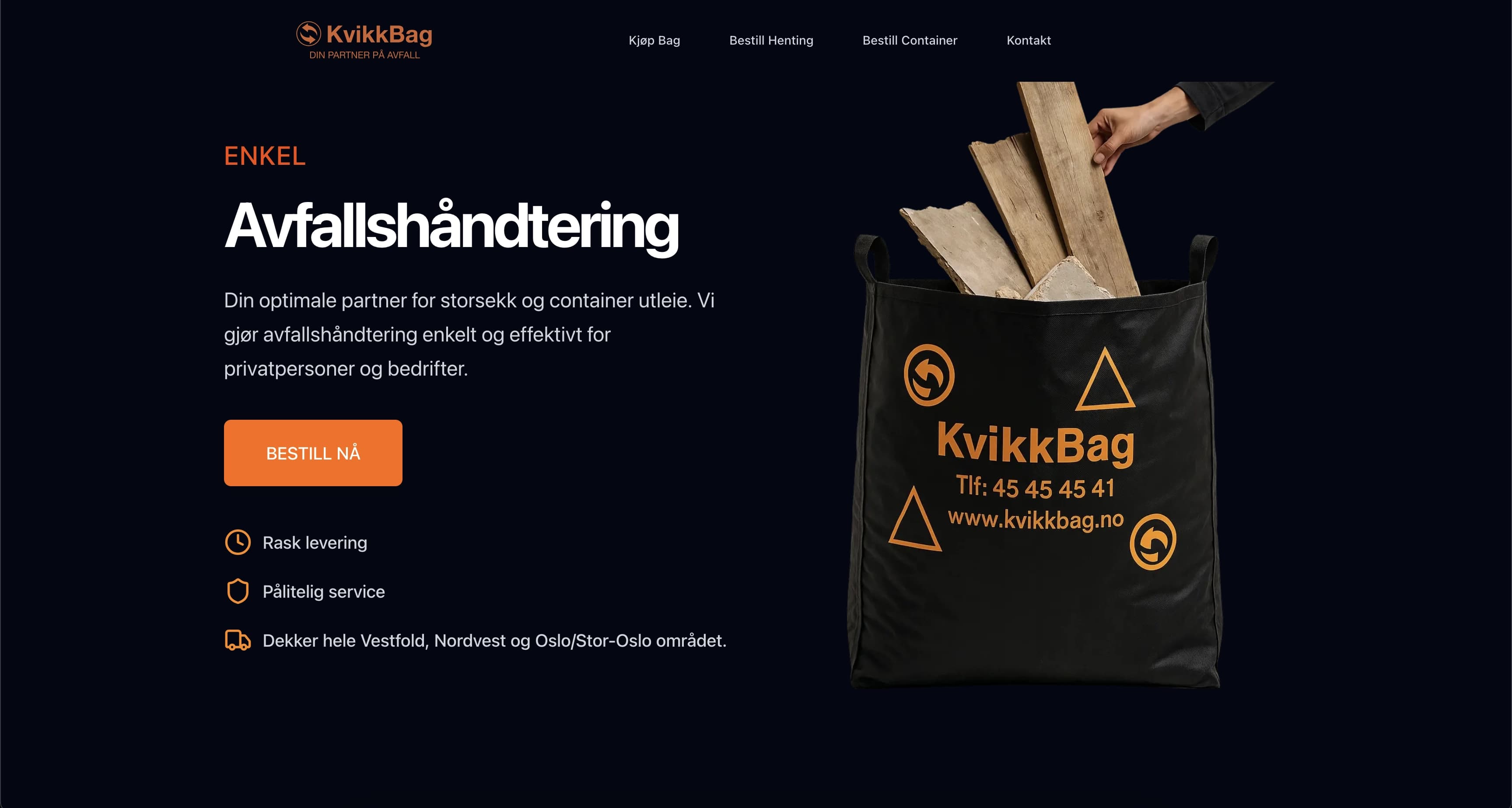KVIKKBAG – E-handelsplattform for tjenester og produkter